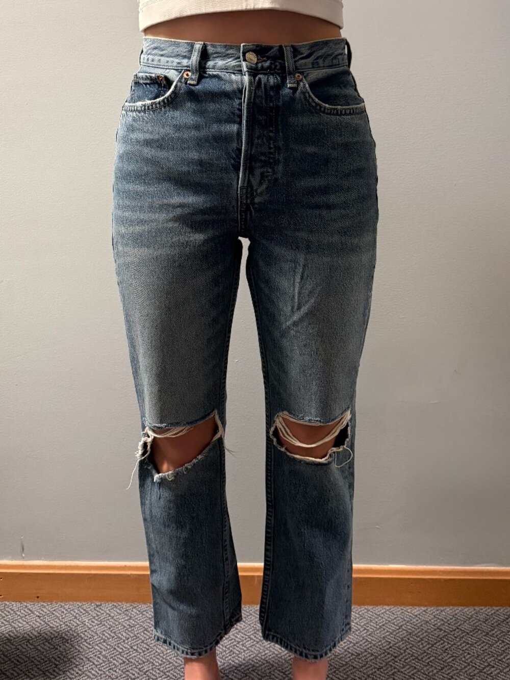 Topshop Dad Jeans - Size W27